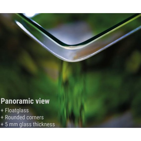 Dennerle Nano Tank Complete 35L - acquario con vetro panoramico cm40x32x28h con filtro, LED e substrato