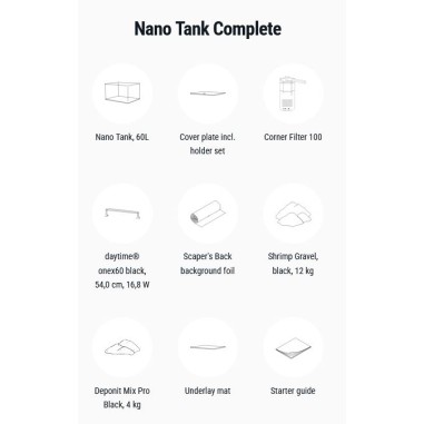 Dennerle Nano Tank Complete 60L - acquario con...
