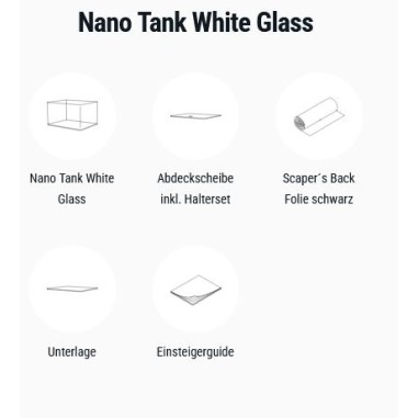 Dennerle Nano Tank White Glass 70L - acquario...