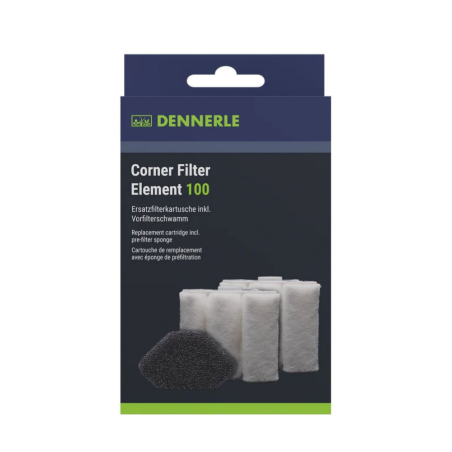 Dennerle Corner Filter element 100 - cartucce di ricambio per filtri interni Corner 100