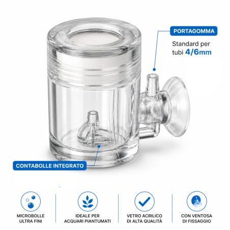 Eheim Co2Set Diffuser - Diffusore in acrilico per acquari fino a 400l