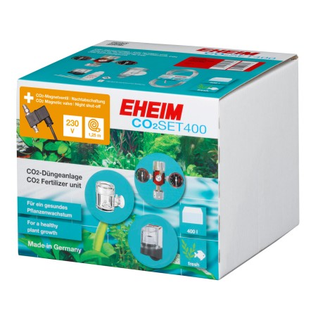 Eheim CO2 Set 400 senza bombola - kit completo con elettrovalvola, diffusore, e riduttore di pressione per bombole ricaricabili