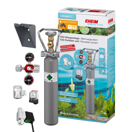 Eheim CO2 Set 400 - impianto completo con bombola ricaricabile 500gr,elettrovalvola,diffusore e riduttore di pressione