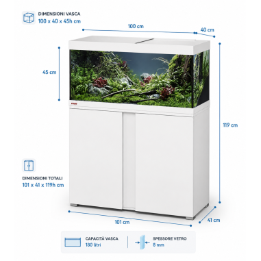 Eheim Vivaline LED 180 Combi Bianco - acquario...