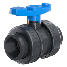 PVC Valvola di chiusura a sfera con doppia ghiera ad...