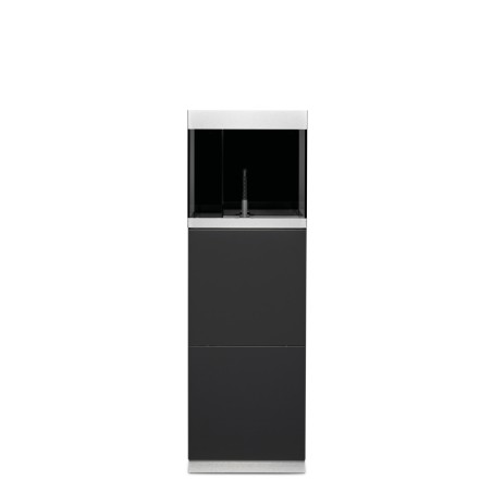 Oase HighLine Optiwhite 125 Antracite - acquario 125L cm50x50x50h in extrachiaro completo di supporto