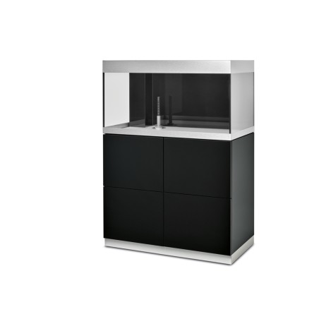 Oase HighLine Optiwhite 200 Nero - acquario 202L cm90x50x49h in extrachiaro completo di supporto