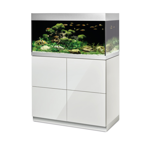 Oase HighLine Optiwhite 200 Bianco - acquario 202L cm90x50x49h in extrachiaro completo di supporto