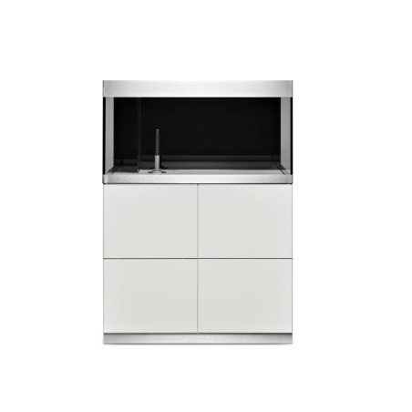 Oase HighLine Optiwhite 200 Bianco - acquario 202L cm90x50x49h in extrachiaro completo di supporto