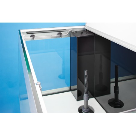 Oase HighLine Optiwhite 200 Antracite - acquario 202L cm90x50x49h in extrachiaro completo di supporto