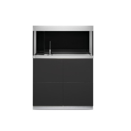 Oase HighLine Optiwhite 200 Antracite - acquario 202L cm90x50x49h in extrachiaro completo di supporto