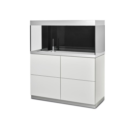 Oase HighLine Optiwhite 300 Bianco - acquario 302L cm115x50x56h in extrachiaro completo di supporto