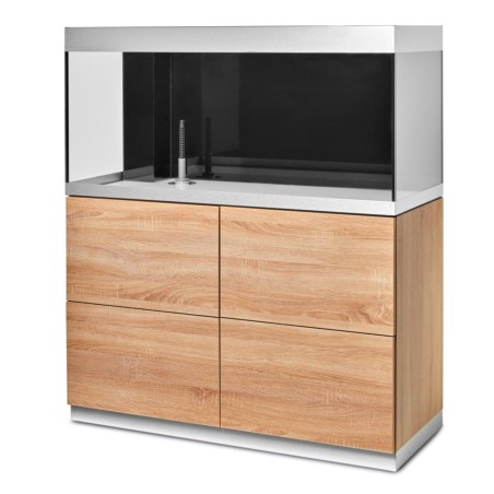Oase HighLine Optiwhite 300 Rovere - acquario 302L cm115x50x56h in extrachiaro completo di supporto