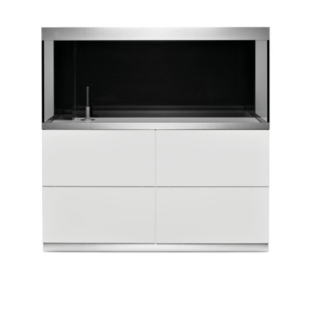 Oase HighLine Optiwhite 400 Bianco - acquario 413L cm140x50x63h in extrachiaro completo di supporto