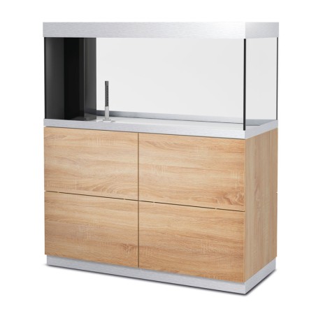 Oase HighLine Room Divider Optiwhite 300 Rovere - acquario 302L cm115x50x56h in extrachiaro completo di supporto