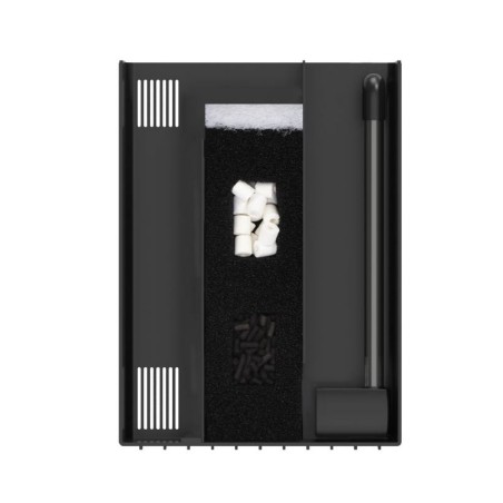 ARTICOLO USATO Aqpet Simply LED 60 nero - acquario cm60x30x39h completo di filtro, illuminazione e riscaldatore