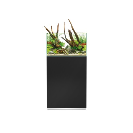 Oase Scaperline Optiwhite 60 Nero - acquario 75L cm60x35x35h in extrachiaro completo di supporto