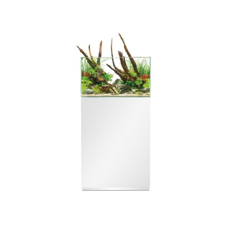 Oase Scaperline Optiwhite 60 Bianco - acquario 75L cm60x35x35h in extrachiaro completo di supporto