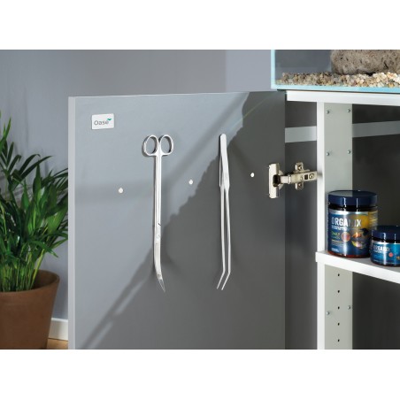 Oase Scaperline Optiwhite 90 Nero - acquario 180L cm90x45x45h in extrachiaro completo di supporto