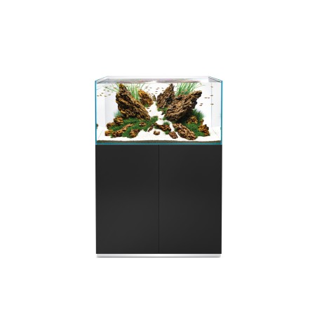 Oase Scaperline Optiwhite 90 Nero - acquario 180L cm90x45x45h in extrachiaro completo di supporto
