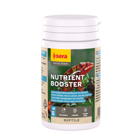 Sera Reptil Nutrient Booster 100ml/85g - integratore minerale con calcio, vitamine e amminoacidi per rettili