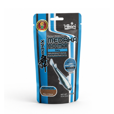 Hikari Medaka-No-Mai Baby 0,2mm 40g – Mangime Premium per Avannotti di Medaka