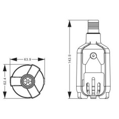 AQL BS-1800 Pompa Elettronica di risalita 24V 1800 L/H... 2