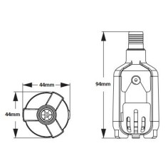 AQL Mini BS-400 - Mini pompa di risalita 5V 400 L/H 2