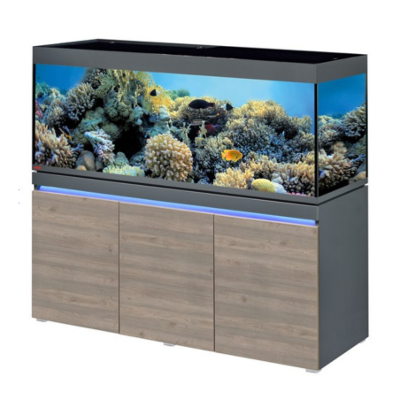 Eheim Incpiria Marine 530 Graphit/Rustic Oak - acquario 530L cm160×60×65h con supporto, LED e sump