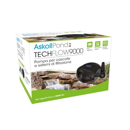 Askoll Pond Tech Flow 9000 - Pompa per Laghetto - portata 9000L/h - prevalenza 3,70 mt