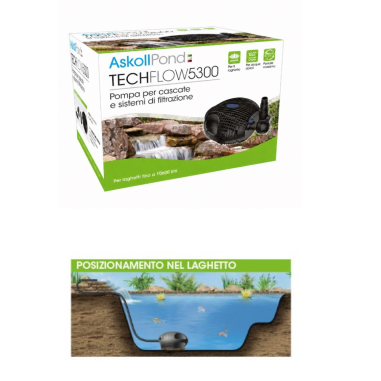 Askoll Pond Tech Flow 5300 - Pompa per Laghetto...