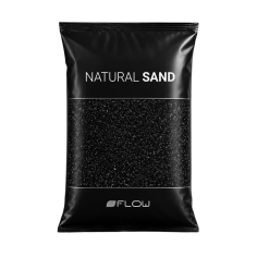 Flow Natural Sand Black 0,4-0,9mm 4Kg - Sabbia Naturale...