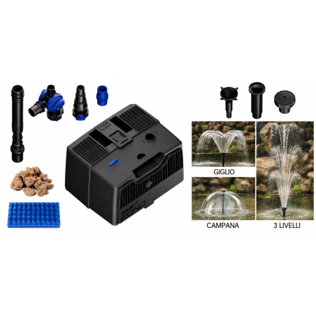 Askoll Pond Multitech Clear 6500 - Sistema Filtro Pompa UVC per Laghetti fino a 6500 L