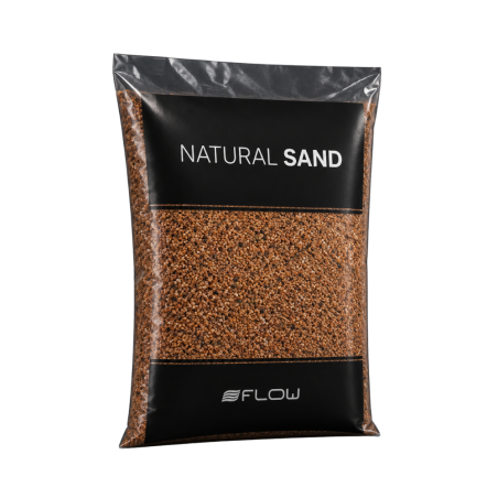 Flow Natural Sand Red 0,4-0,9mm 4Kg - Sabbia Naturale Rossa Fine per Acquari