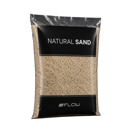 Flow Natural Sand White 0,4-0,9mm 4Kg - Sabbia Naturale Bianca Fine per Acquari