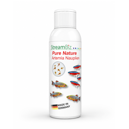 Streambiz Pure Nature Artemia Nauplien 100ml - Naupli di Artemia Salina per pesci ornamentali