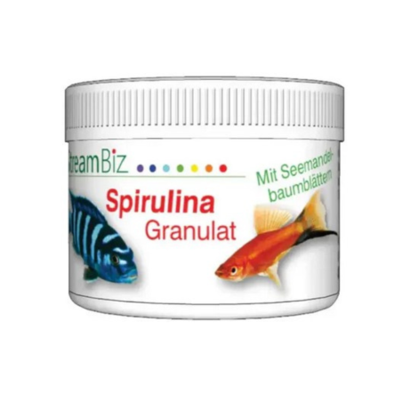 Streambiz Spirulina Granules + Catappa 80 g - mangime in granuli per pesci tropicali d’acqua dolce
