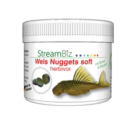 Streambiz Catfish Nuggets Soft herbivore 250 g - mangime in chips per pesci Bentonici