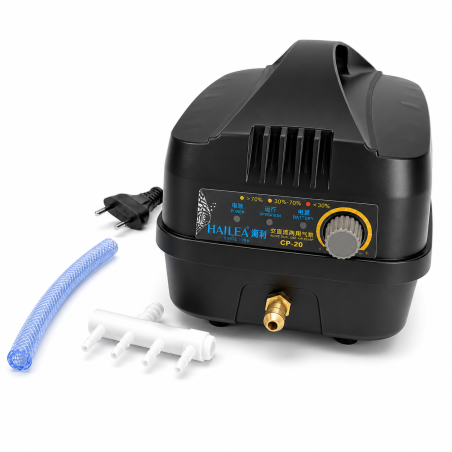 Hailea CP-20 - Aeratore AC/DC con Batteria al litio 20L/min 6w