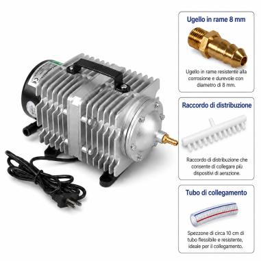 Hailea ACO-009 - aeratore elettromagnetico a...