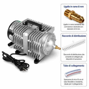 Hailea ACO-009E - aeratore elettromagnetico a...