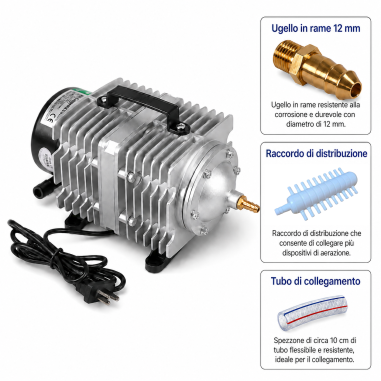 Hailea ACO-300A - aeratore elettromagnetico a...