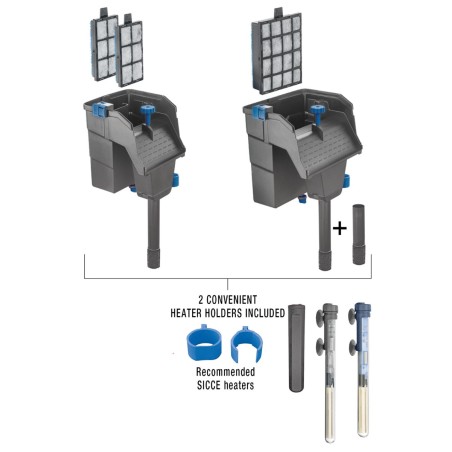 Sicce Aqua Filtra 40 – Filtro a Zainetto 600 l/h 7w per Acquari fino a 150 Litri