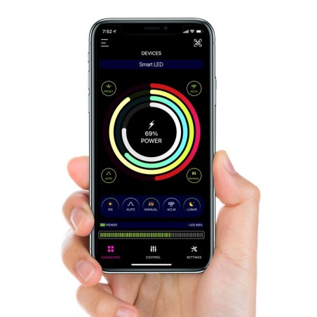 MicMol M7-600 Plant 60W – Plafoniera LED W+RGB smart per acquari da 60 a 80 cm