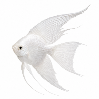 Pterophyllum scalare - Angel White Veil Tail -...