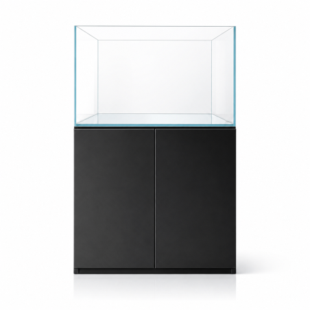 SET Gran Cubic Super Aquascaping 92 Nero – Acquario 255L cm92×60×50h in vetro ultra-trasparente con supporto