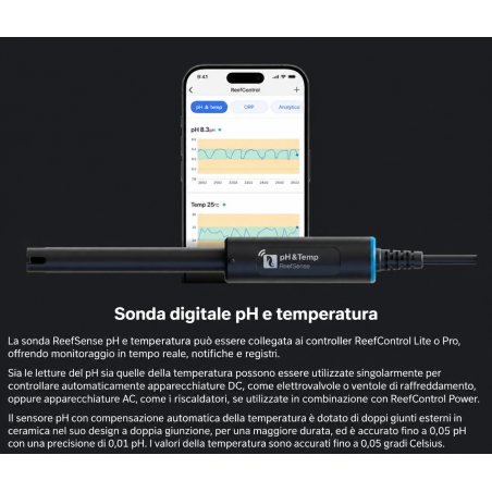 Red Sea ReefControl Lite – Controller intelligente per acquario marino con sonda pH e temperatura