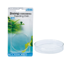 Ista - Shrimp Feeding Dish - piattino in vetro trasparente