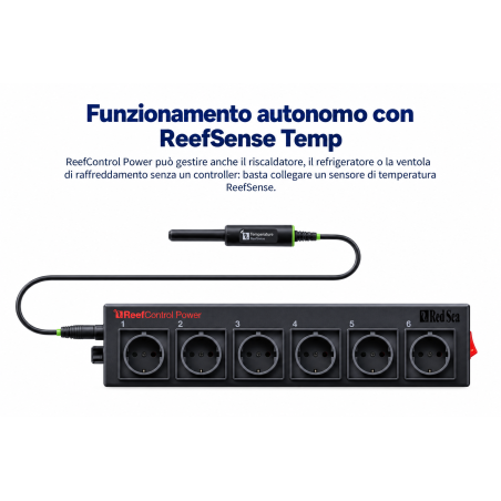 Red Sea ReefControl Power 6 Deluxe – Ciabatta intelligente Wi-Fi con pannello di controllo