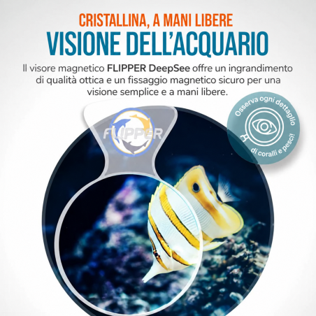 Flipper DeepSee Viewer Max Clear 5" - lente d' ingrandimento per vetri fino a 20mm